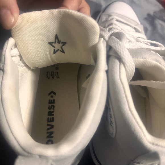 Converse Chuck Taylor All Star hi top sneakers light gray color Size 10 Unisex - Picture 7 of 16